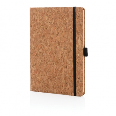 Logo trade promotional giveaways image of: Cork hardcover notebook A5