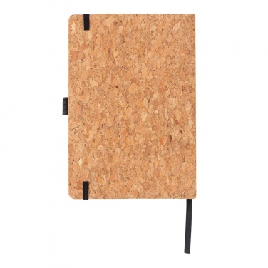 Logo trade promotional gifts image of: Cork hardcover notebook A5