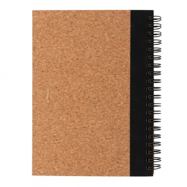 Logotrade promotional merchandise image of: Cork spiral notebook with pen