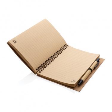 Logotrade promotional merchandise image of: Cork spiral notebook with pen