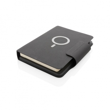 Logo trade promotional gifts image of: Artic Magnetic 10W wireless charging A5 notebook