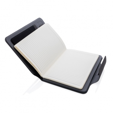 Logo trade corporate gifts picture of: Artic Magnetic 10W wireless charging A5 notebook