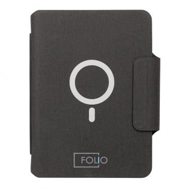 Logo trade promotional merchandise image of: Artic Magnetic 10W wireless charging A5 notebook