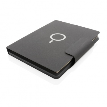 Logo trade corporate gifts picture of: Artic Magnetic 10W wireless charging A4 portfolio