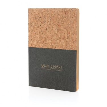 Logotrade advertising product picture of: A5 cork & kraft notebook