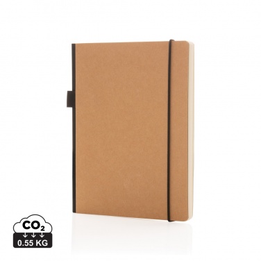 Logotrade promotional item image of: A5 deluxe kraft hardcover notebook