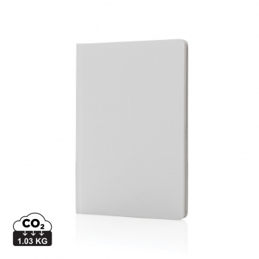 Logo trade promotional giveaways image of: A5 Impact stone paper hardcover notebook