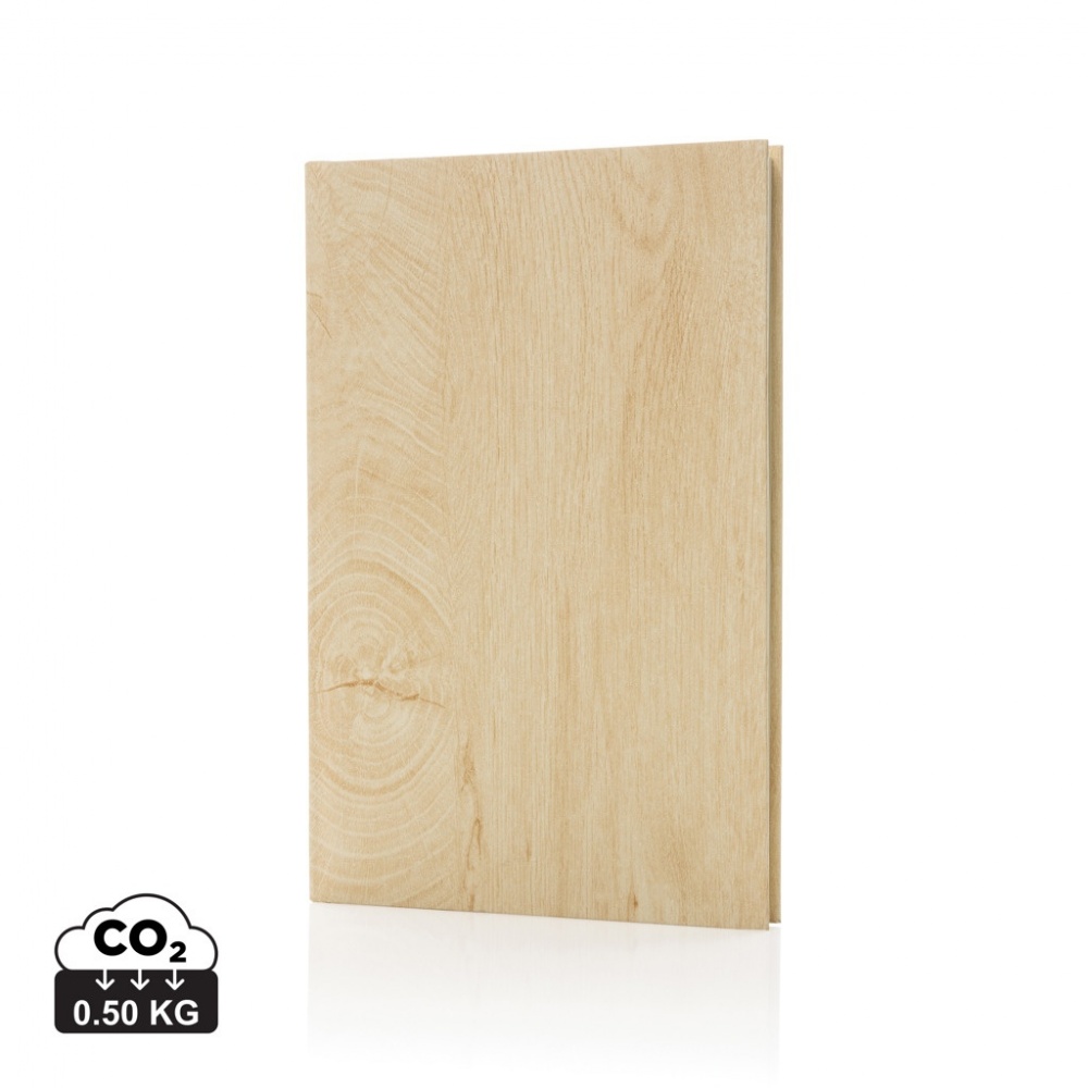 Logo trade promotional items picture of: Kavana wood print A5 notebook