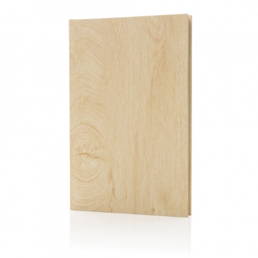 Logotrade promotional giveaway image of: Kavana wood print A5 notebook