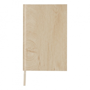 Logo trade promotional products image of: Kavana wood print A5 notebook