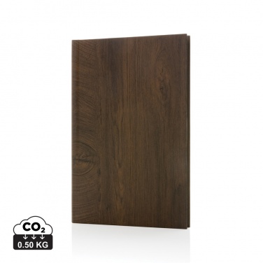 Logo trade promotional gifts picture of: Kavana wood print A5 notebook