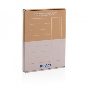 Logo trade business gifts image of: Impact Aware™ A5 notebook with magnetic closure