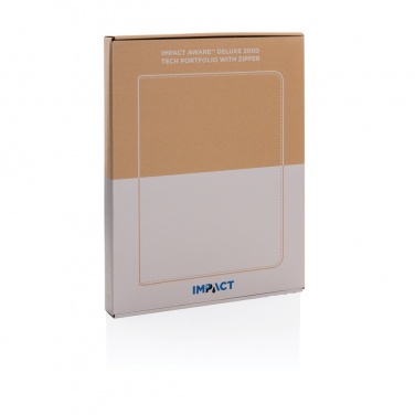 Logo trade promotional item photo of: Impact Aware™ deluxe 300D tech portfolio with zipper