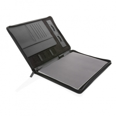 Logotrade promotional giveaways photo of: Swiss Peak Heritage RCS rPU A4 portfolio with zipper