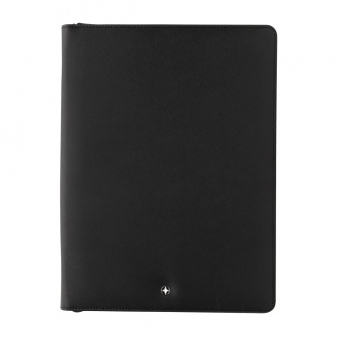 Logo trade promotional items picture of: Swiss Peak Heritage RCS rPU A4 portfolio with zipper