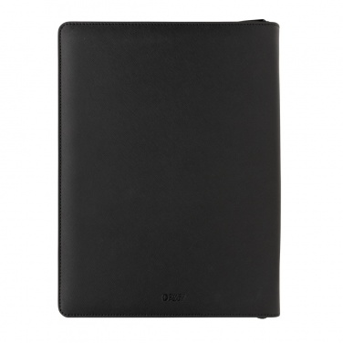 Logo trade promotional gift photo of: Swiss Peak Heritage RCS rPU A4 portfolio with zipper