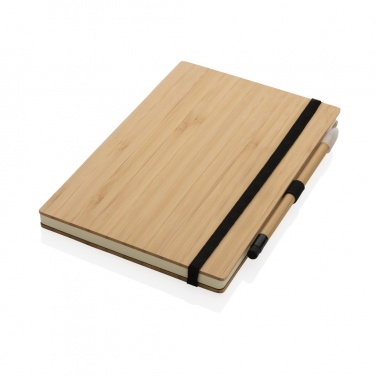 Logotrade promotional items photo of: Bamboo notebook and infinity pencil set