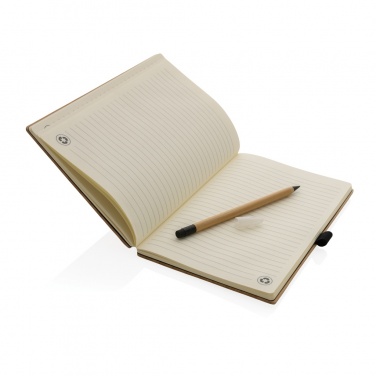 Logotrade corporate gifts photo of: Bamboo notebook and infinity pencil set