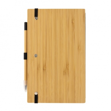 Logotrade business gift image of: Bamboo notebook and infinity pencil set