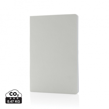 Logo trade advertising products picture of: Salton A5 GRS certified recycled paper notebook