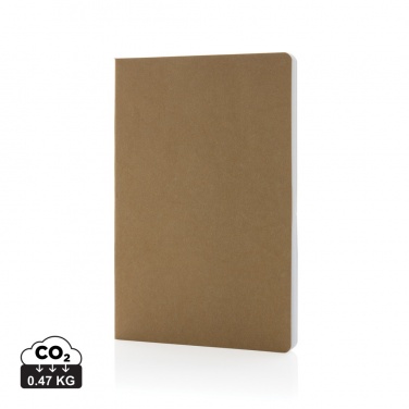 Logo trade corporate gift photo of: Salton A5 GRS certified recycled paper notebook