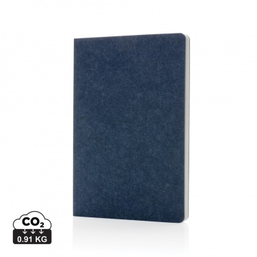 Logo trade advertising product photo of: Phrase GRS certified recycled felt A5 notebook