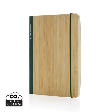 Logo trade promotional giveaways picture of: Scribe bamboo A5 Notebook