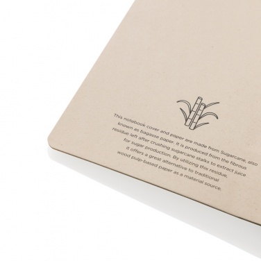 Logo trade corporate gift photo of: Stylo Sugarcane paper A5 Notebook