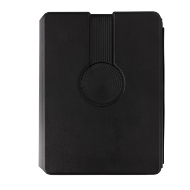 Logo trade corporate gifts picture of: Swiss Peak RCS rePU notebook with 2-in-1 wireless charger