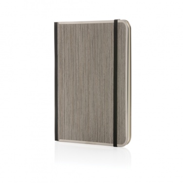 Logo trade promotional gifts picture of: Treeline A5 wooden cover deluxe notebook