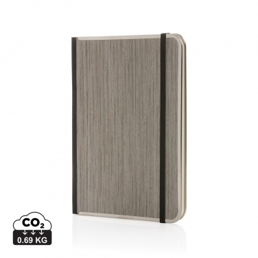 Logotrade promotional gift picture of: Treeline A5 wooden cover deluxe notebook