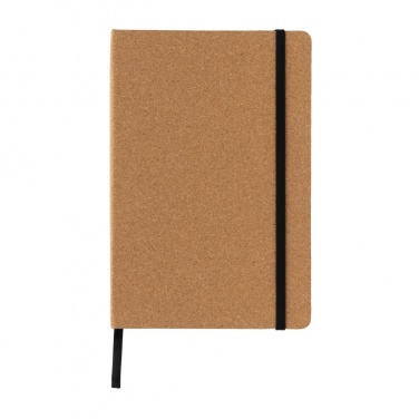 Logo trade promotional gifts image of: Stoneleaf A5 cork and stonepaper notebook