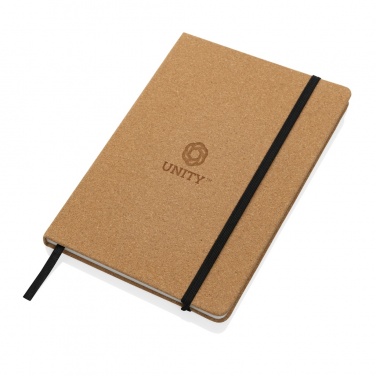 Logo trade corporate gifts picture of: Stoneleaf A5 cork and stonepaper notebook