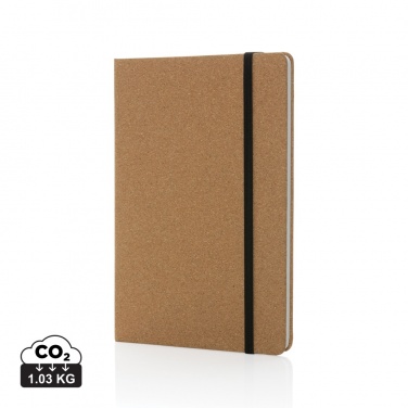 Logotrade promotional giveaway image of: Stoneleaf A5 cork and stonepaper notebook