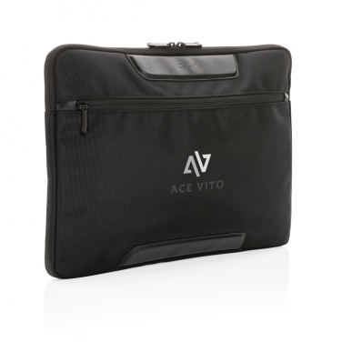 Logo trade corporate gifts picture of: Swiss Peak AWARE™ RPET Voyager 15.6" laptop sleeve