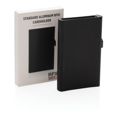 Logo trade corporate gifts image of: Standard aluminium RFID cardholder