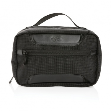 Logo trade business gift photo of: Swiss Peak AWARE™ RPET Voyager toiletry bag