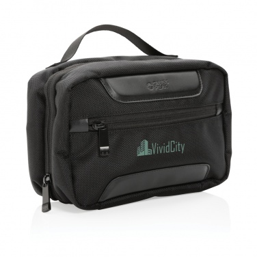 Logo trade business gifts image of: Swiss Peak AWARE™ RPET Voyager toiletry bag