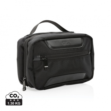 Logo trade promotional products image of: Swiss Peak AWARE™ RPET Voyager toiletry bag