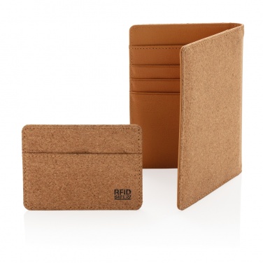 Logotrade promotional gift picture of: Cork secure RFID passport cover