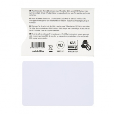 Logotrade corporate gift picture of: Anti-skimming RFID shield card with active jamming chip