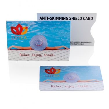 Logo trade advertising products picture of: Anti-skimming RFID shield card with active jamming chip