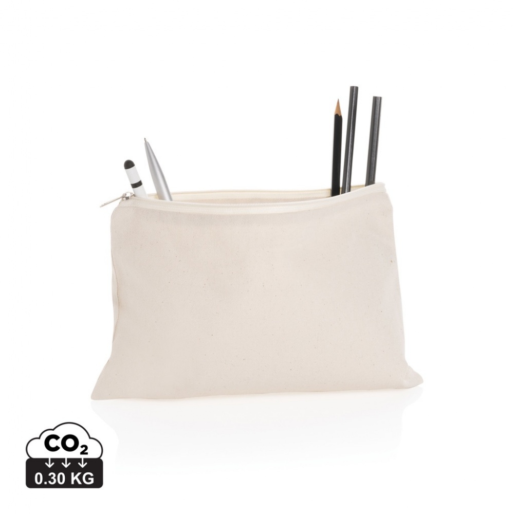 Logo trade promotional giveaway photo of: Impact Aware™ 285 gsm rcanvas pencil case undyed