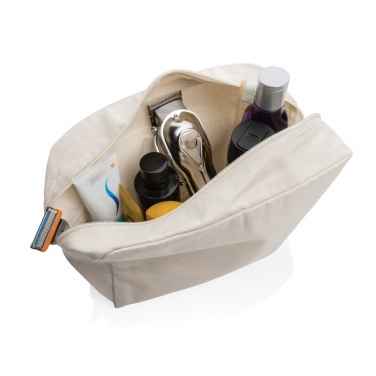 Logo trade promotional giveaway photo of: Impact Aware™ 285 gsm rcanvas toiletry bag undyed