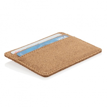 Logotrade business gift image of: Cork secure RFID slim wallet