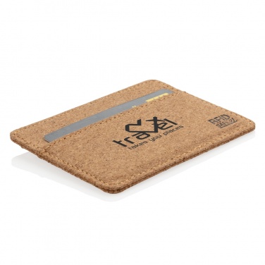 Logo trade corporate gifts picture of: Cork secure RFID slim wallet