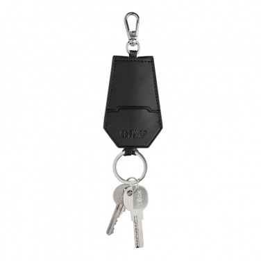 Logo trade promotional products image of: SP Tula RCS certified recycled PU key holder and pen set