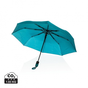 Logo trade promotional products image of: 21" Impact AWARE™ 190T mini auto open umbrella