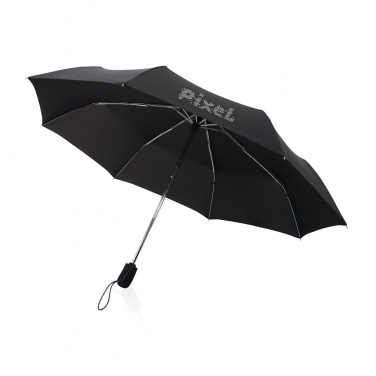 Logo trade promotional gifts image of: Swiss Peak AWARE™ Traveller 21” automatic umbrella