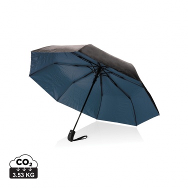 Logotrade promotional giveaway picture of: 21" Impact AWARE™ RPET 190T Pongee dual colour mini umbrella